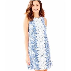 Lilly Pulitzer Melani coastal white blue shift dress 4
